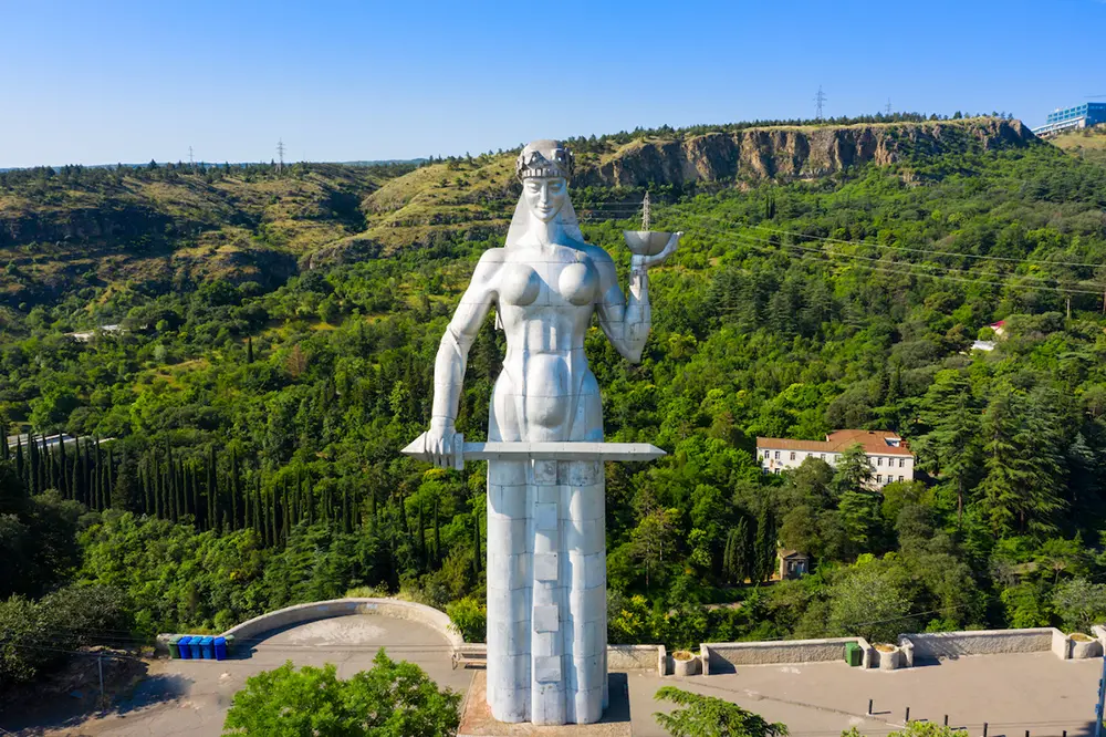 Kartlis Deda statue overlooking Tbilisi