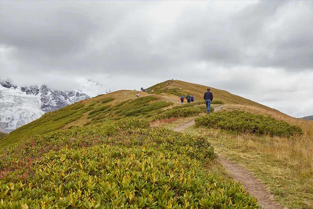 Ushguli mountain landscape