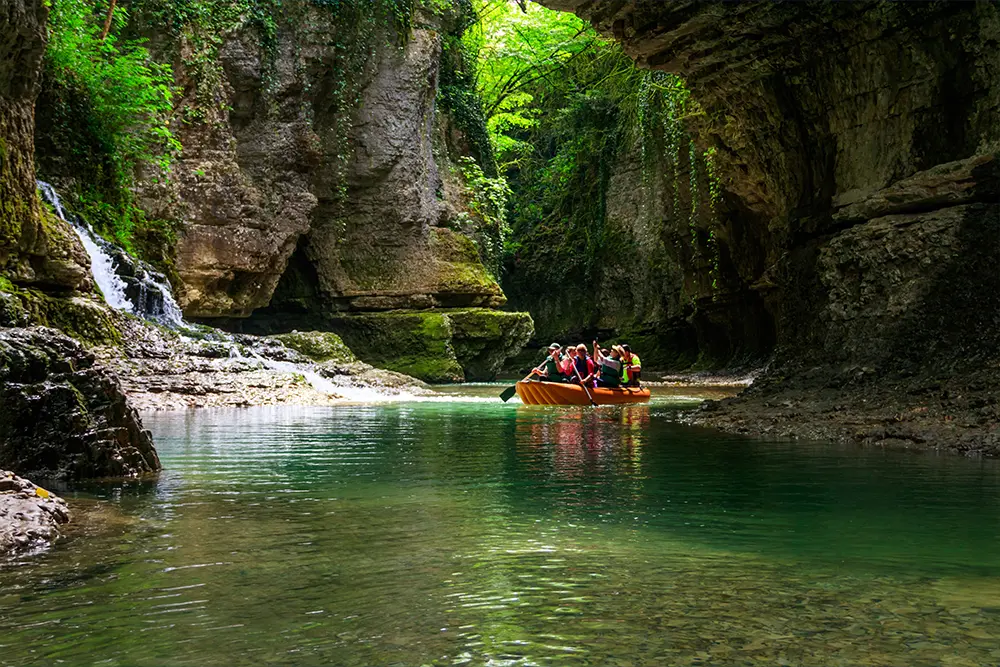 Martvili Canyon and Prometheus Cave
