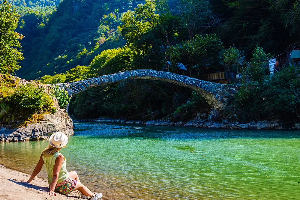 Mountainous Adjara waterfalls