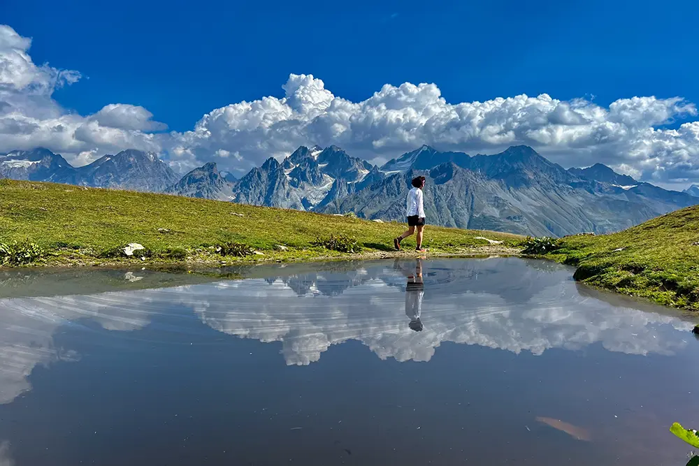 Svaneti mountain hiking trail