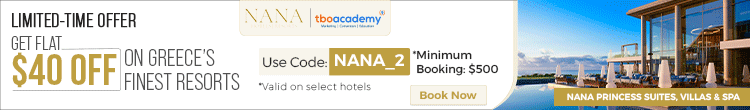 LIMITED-TIME OFFER, GET FLAT $40 OFF ON GREECE FINEST RESORTS | USE 'NANA_2' 