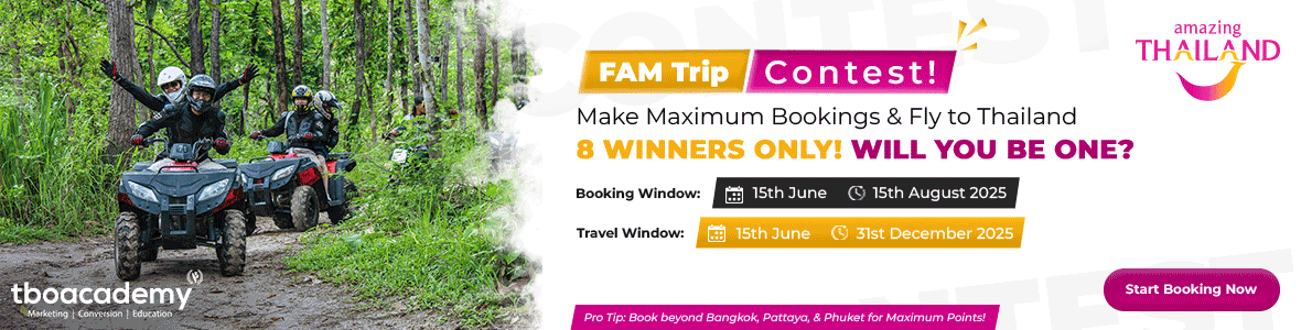 Make Maximum Bookings & Fly to Thailand 8 WINNERS ONLY! WILL YOU BE ONE? ....Start Booking Now